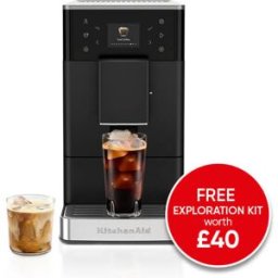 KitchenAid KF3 Fully Automatic Espresso Machine with Iced Coffee Matte Black with FREE Gift