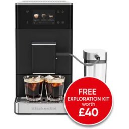 KitchenAid KF4 Fully Automatic Espresso Machine with Iced Coffee Matte Black with FREE Gift