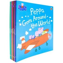 Ladybird Peppa Pig 10 Book Children Collection Set – Peppa Goes Around the World & Fun Story Adventures for Kids