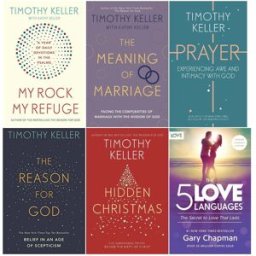 Hodder & Stoughton Timothy Keller & Gary Chapman 6 Book Collection Set – The Meaning of Marriage, The 5 Love Languages & Christian Inspiration Collection