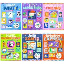 Make Believe Ideas Children’s Christmas Activity 6 Books Set – Magic Workshop, Elf Adventure & Festive Fun Activity Collection for Kids