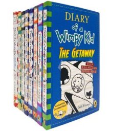 Puffin Diary Of A Wimpy Kid 8 Books Collection Set by Jeff Kinney Hot Mess, No Brainer, Big Shot, The Deep End