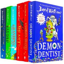 HARPERCOLLINS David Walliams 6 Books Collection Set Hardcover Edition – Gangsta Granny Strikes Again, Bad Dad & Funny Adventure Stories for Kids