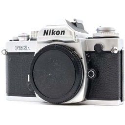 FM3A Body Silver 35mm Film SLR Camera – Nikon F Mount Manual Focus Camera with Hybrid Shutter, Used - Very Good