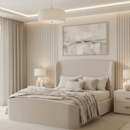 Reya Cashmere Textured Winged Ottoman Bed, Double