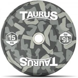 Taurus Camo Olympic Rubber Bumper Weight Plates 15 kg