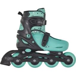 SFR Plasma Adjustable Kids Inline Skates (Black/Green) - Black;Green - Size: 11C-1 EU