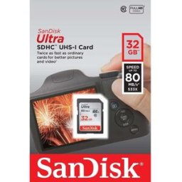 Sandisk Ultra 32GB SDHC Memory Card – Up to 80MB/s Read Speed, Class 10, UHS-I, New