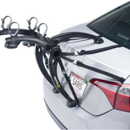 Saris Bones Car Trunk Bicycle Rack Carrier, Mounts 2-3 Bikes, Black, New