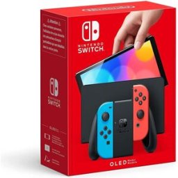Gadcet Chadwell Heath Nintendo Switch OLED Model – Neon Blue & Neon Red Console, Used - Good