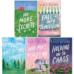 Bloom Books Ltd Blue Moon Series 5 Books Collection Set by Lucy Score (No More Secrets, Fall into Temptation, The Last Second Chance, Not Part of the Plan and Holding
