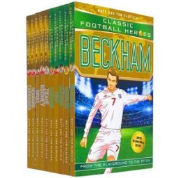 Dino Books Classic Football Heroes Legend Series Collection 10 Books Set Ronaldo Maradona Figo Beckham Klinsm..
