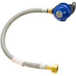 Cavagna 30mbar Marine LPG Bulkhead Gas Regulator Kit - S/S Hose