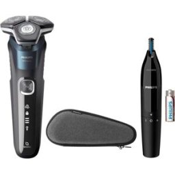 Philips Series 5000 S5889/11 Wet & Dry Electric Shaver with Nose Trimmer, Pop-Up Trimmer & Travel Case, New