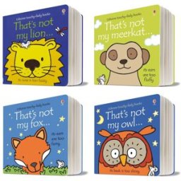 Usborne That's Not My Animals 4 Books Collection Set (That's Not My Lion; That's Not My Meerkat; That's Not My Owl; That's Not my Fox).