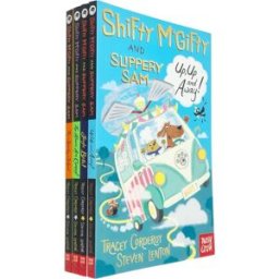 Nosy Crow Ltd Shifty McGifty and Slippery Sam Collection 4 Books Set By Tracey Corderoy (Jingle Bells, The Spooky School, Up Up and Away & The Aliens Are Coming)
