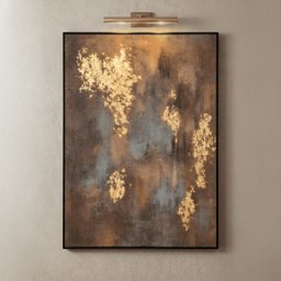 Ines Gold Foil Abstract Wall Art