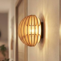 Wooden Wall Light Clay MCJ, dimmable, Light wood, Living / Dining Room, Wood, Scandinavian, Wall Light