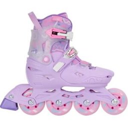 FlyingEagle Cosmo Adjustable Girls Inline Skates (Purple) - Purple - Size: 1-4 EU