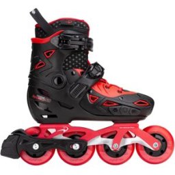 FlyingEagle Dynamo Adjustable Girls Inline Skates (Black/Red) - Black;Red - Size: 10.5C-13.5C EU