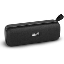 Walk Audio True Wireless Fabric Bluetooth Speaker – 2 x 5W, TruSound Bass Boost, Built-In Mic & USB Input, New
