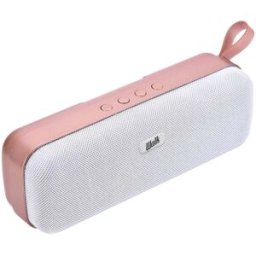 Walk Audio H204 Rose Gold Bluetooth Speaker – Portable Fabric Wireless Speaker with 2 x 5W Sound, Bass Boost & Built-In Mic, New