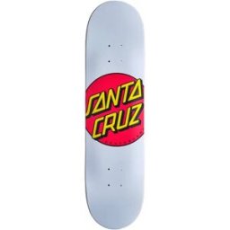 Santa Cruz Skateboards Santa Cruz Classic Dot Skateboard Deck (White Dot) - White;Red;Yellow - Size: 8