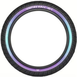Eclat Fireball BMX Tyre (Black/Purple Teal Fade) - Black;Purple;Teal - Size: 2.3