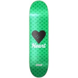 Heart Supply Vertical Flow Skateboard Deck (Green) - Green - Size: 8.125