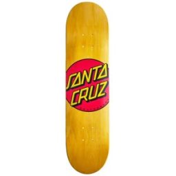 Santa Cruz Skateboards Santa Cruz Classic Dot Skateboard Deck (Yellow Dot) - Yellow;Black;Red - Size: 7.75