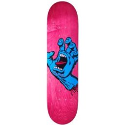 Santa Cruz Skateboards Santa Cruz Screaming Hand Skateboard Deck (Pink) - Pink;Blue - Size: 7.8