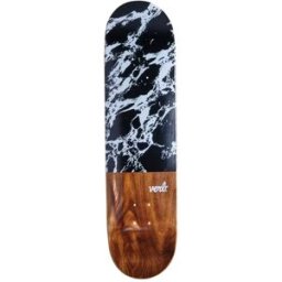 Verb Marble Dip Skateboard Deck (Black) - Black;White;Brown - Size: 8
