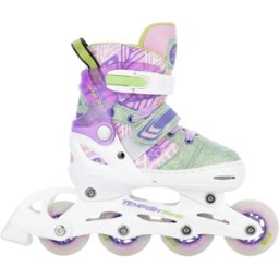 Tempish Bam-Bu Flash Girls Inline Skates - Purple;Pink;Green - Size: 12C-1 EU