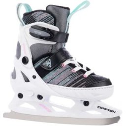 Tempish Systent Adjustable Girls Ice Skates - White;Black;Grey - Size: 1-3.5 EU