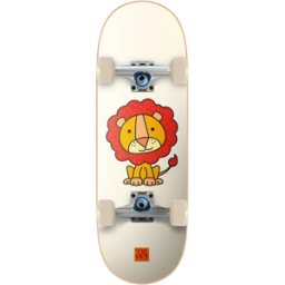 Tricks Lion Soft Top Kids Skateboard (White) - White;Yellow - Size: 7.87