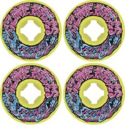 Slime Balls Vomits Wheels 4-Pack (54mm - Mini 97a) - Yellow;Pink;Blue
