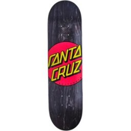 Santa Cruz Skateboards Santa Cruz Classic Dot Skateboard Deck (Black Dot) - Black;Red;Yellow - Size: 8.25