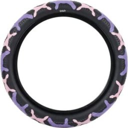 Cult x Vans Waffle 14" BMX Tyre (Purple Camo) - Purple;Black - Size: 2.2