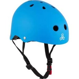 Triple Eight Lil 8 Staab Kids Skate Helmet (Neon Blue) - Blue - Size: 46-52