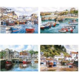 Gibsons Puzzle 4 x 500 Piece - Cornwall By The Sea