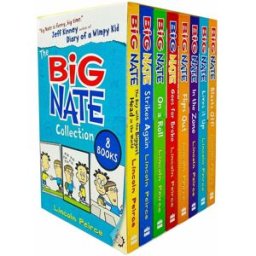 HARPERCOLLINS Big Nate Series 8 Books Collection Box Set by Lincoln Peirce – Strikes Again, On a Roll & Funny School Adventure Collection for Kids