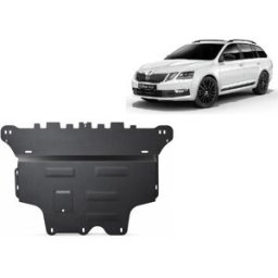 Scut Protection Steel sump guard for the protection of the engine and the gearbox for Skoda Octavia 3 - automatic gearbox - (2013-2020)