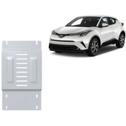 Scut Protection Aluminum catalytic converter guard/cat lock for Toyota C-HR - (2016-2023)