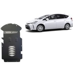Scut Protection Steel catalytic converter guard/cat lock for Toyota Prius 3+ - (2011-2021)