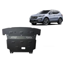 Scut Protection Steel sump guard for Hyundai Santa Fe - (2012-2018)
