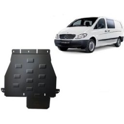 Scut Protection Steel gearbox guard for Mercedes Vito W639 - 4x4 - automatic gearbox - (2003-2014)