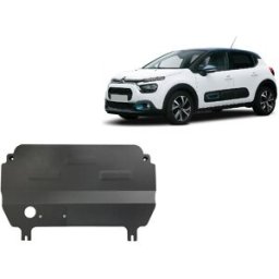 Scut Protection Steel sump guard for Citroen C3 - (2019-2026)