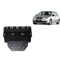 Scut Protection Steel sump guard for Skoda Fabia Diesel - (1999-2007)