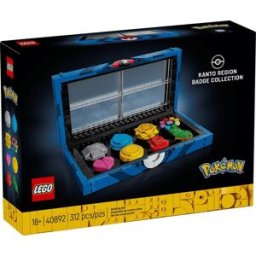 Lego Pokémon Kanto Region Badge Collection 40892 – 312-Piece Display Set with 8 Gym Badges