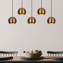 Pendant Light Sivani MR-1000 Opviq, dimmable, Bronze / antique brass, Living / Dining Room, metal, Ceiling Light